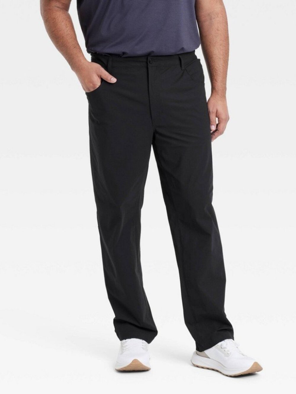 Men's 360 Lifestyle Big Relaxed Fit 5-Pocket Pants - All in Motion Black 40x32: